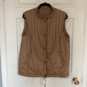 Vintage padded snap-button vest (#i1)